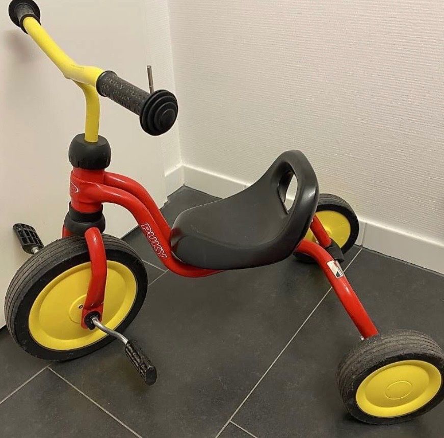 Puky Fahrzeuge für Kinder: Puky Dreirad, gelb-rot – Gebraucht aus Münsingen von PliSan