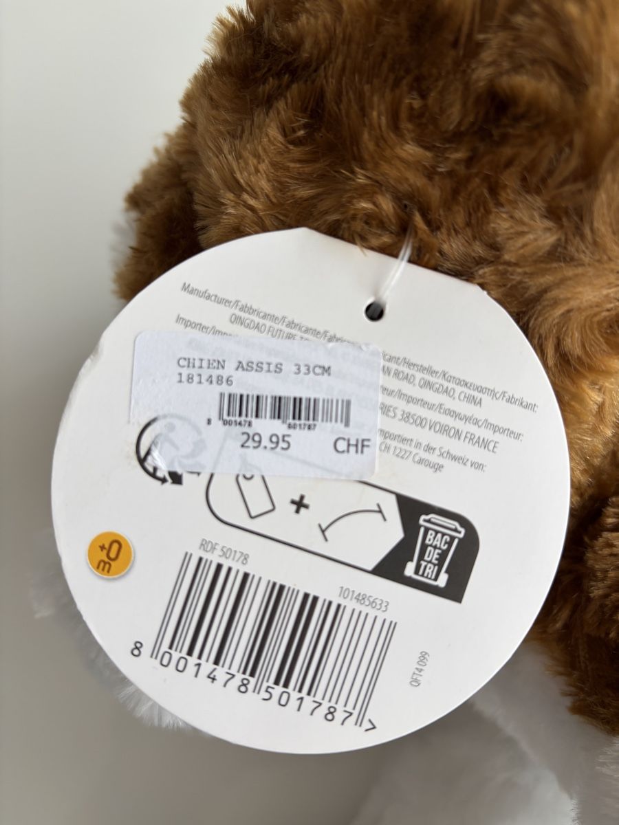 Giocattoli: Peluche chien assis – Nuovo e nell'imballaggio originale da Le Landeron venduto da Gianns46 4