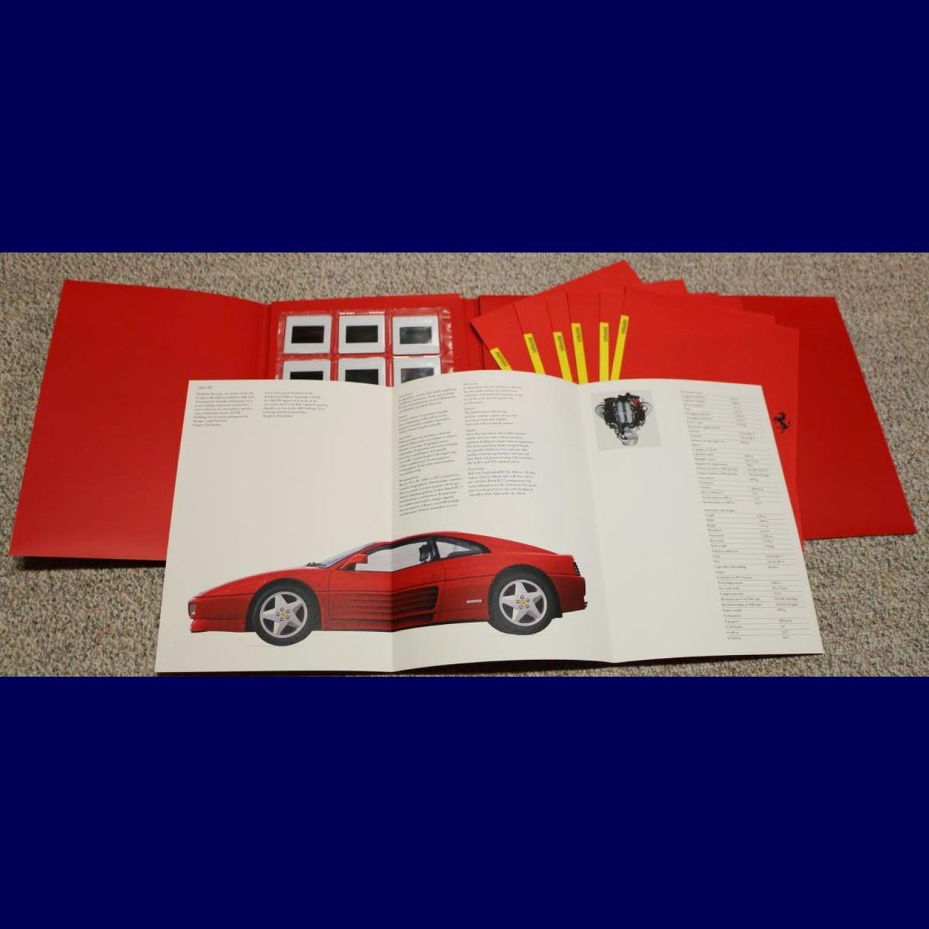 Ferrari Documenti: FERRARI Pressemappe von 1994 – Usato da Mörschwil venduto da Ferrari-V8 5