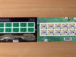 2 Briefmarkenbogen Fussballeuropameisterschaft 2008, neu