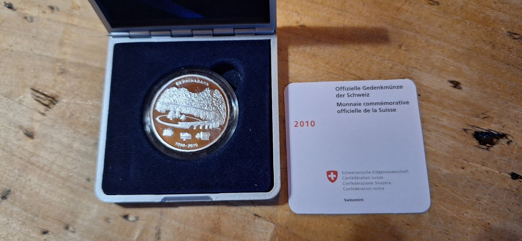 Tutti le monete: Monnaie commémorative Suisse 2010, Berninabahn – Nuovo e nell'imballaggio originale da Le Sentier venduto da Loorenz