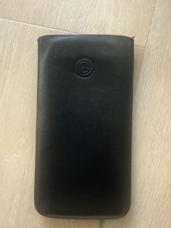 Handgemachte Galaxi Handy Hülle aus Leder, Schwarz! Neu!