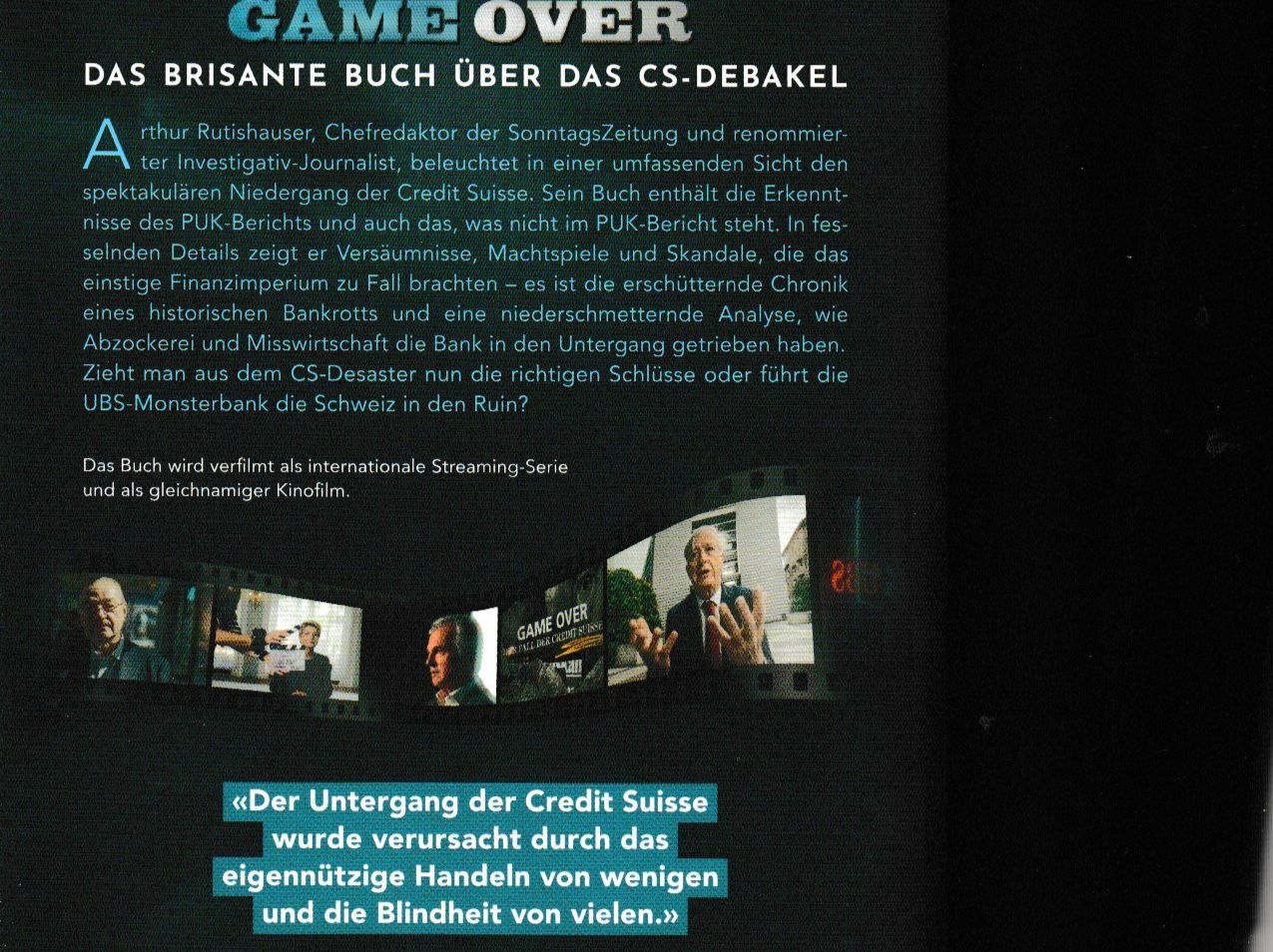 Bücher: Der Fall der Credit Suisse – Gebraucht aus Chur von zowie72 1