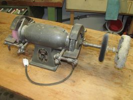 Schleifmaschine Poliermaschine ALT, ROBUST, Läuft, 220V