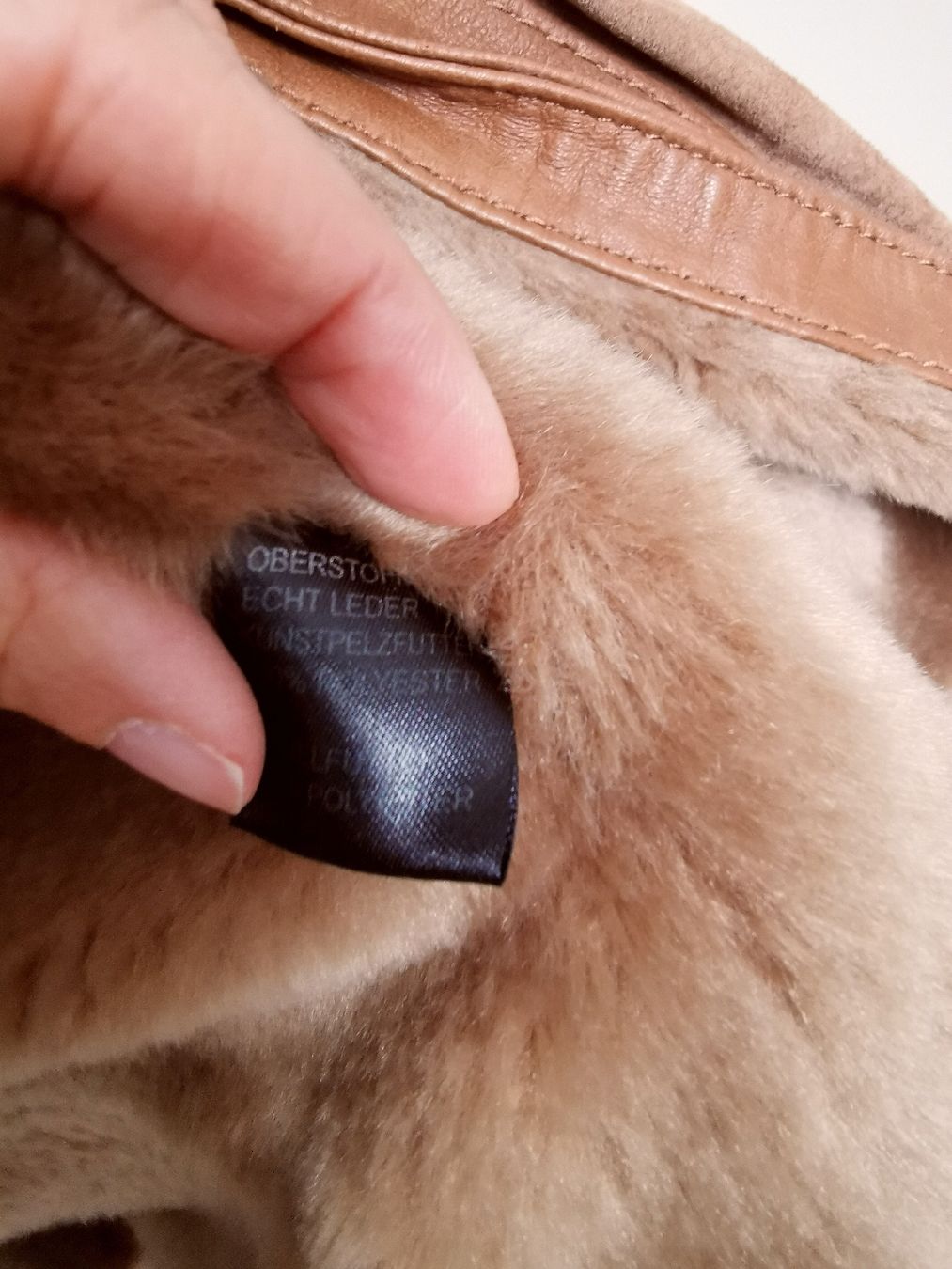 Hallhuber Giacche: Warme Lederjacke Gr. 36 Echtleder Hallhuber – Usato da uster venduto da colorpw 3