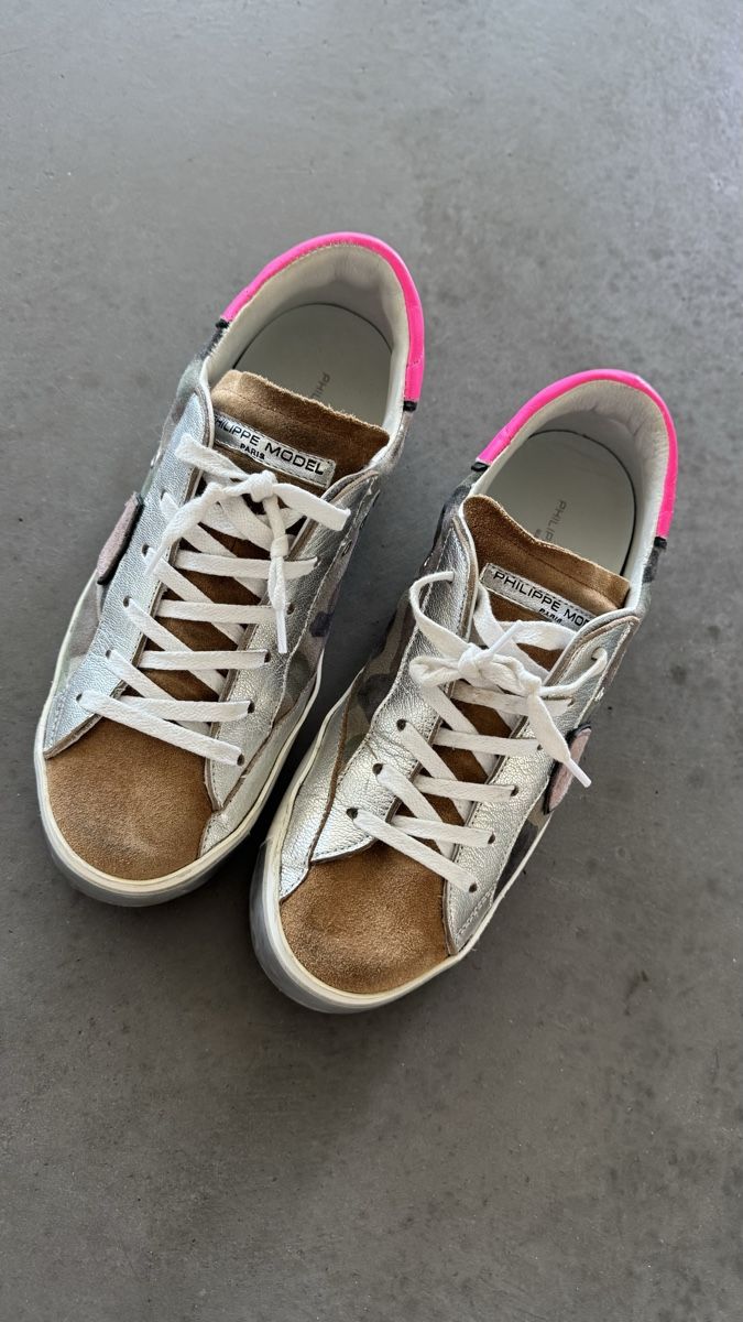 Scarpe da donna: Philippe Model Sneaker Gr. 40 Silbern Pink Camouflage  – Usato da Oberrieden venduto da Bergsteiger67