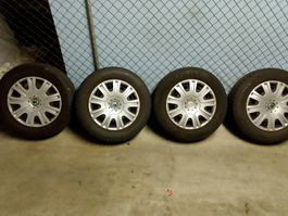 Winterräder 4 Stk. 185/60 R15 Skoda Felgen/Radkappen 🇨🇭🚗