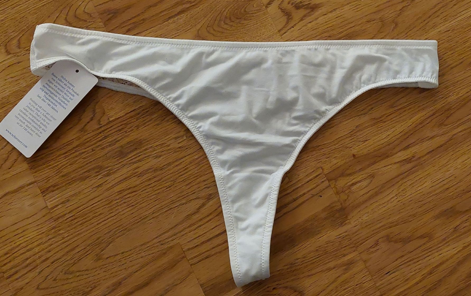 Schiesser Sonstige Unterwäsche: Neu!  Schiesser String Tanga mit Spitze Gr.44 – Neu und originalverpackt aus Zürich von lehmi1 1