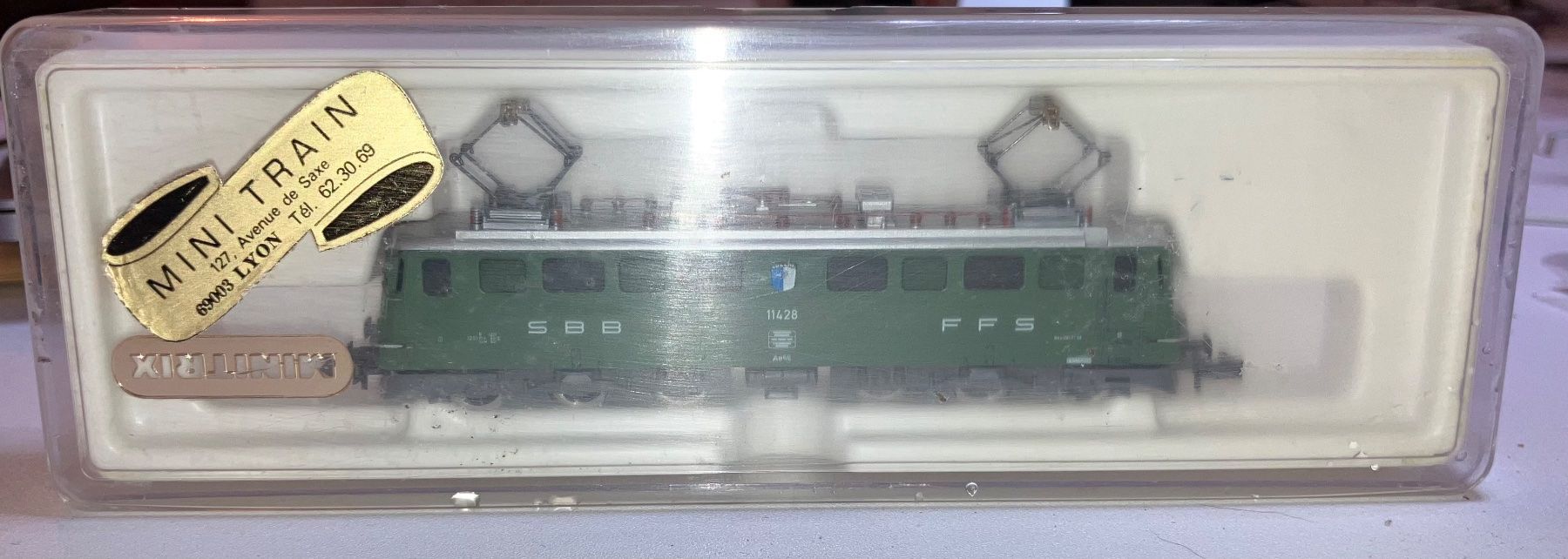 Trix Modellini di ferrovie: Ae 6/6 SBB  CFF verte en boite Minitrix – Usato da Dompierre VD venduto da immorentes 5