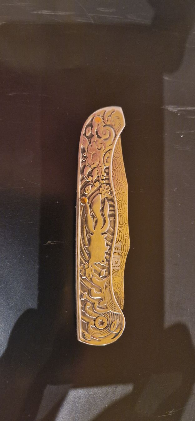 Taschenmesser: Damast folder knife – Neu (gemäss Beschreibung) aus Burgdorf von maj_swz8 1