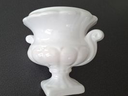 Blumenvase Keramik weiss Vintage