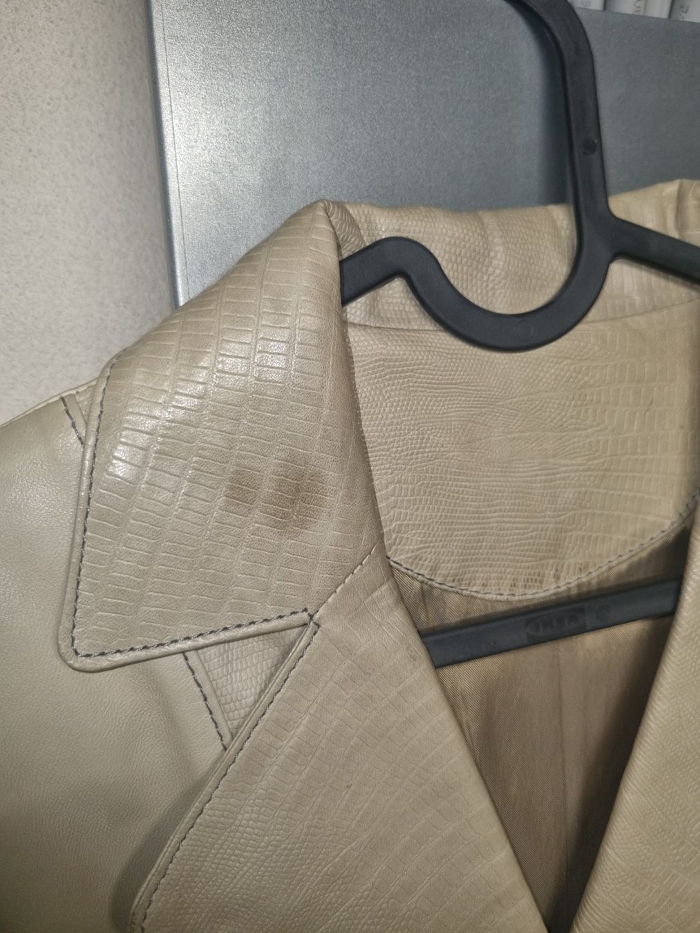 Giacche: Coole Lederjacke mit Krokostyle – Usato da Spiez venduto da ste_wvy9 2
