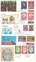 5 FDC - Vatican, 6. März - 18. November 1969, saubere Briefe