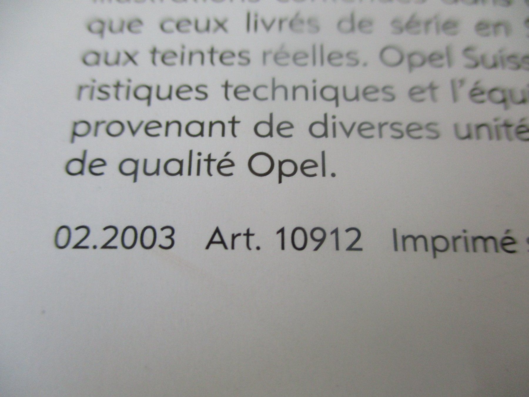 Opel Dokumente: PROSPEKT OPEL SPEEDSTER INKL. PREISLISTE – Gebraucht aus Langnau i. E. von Superseven69 5