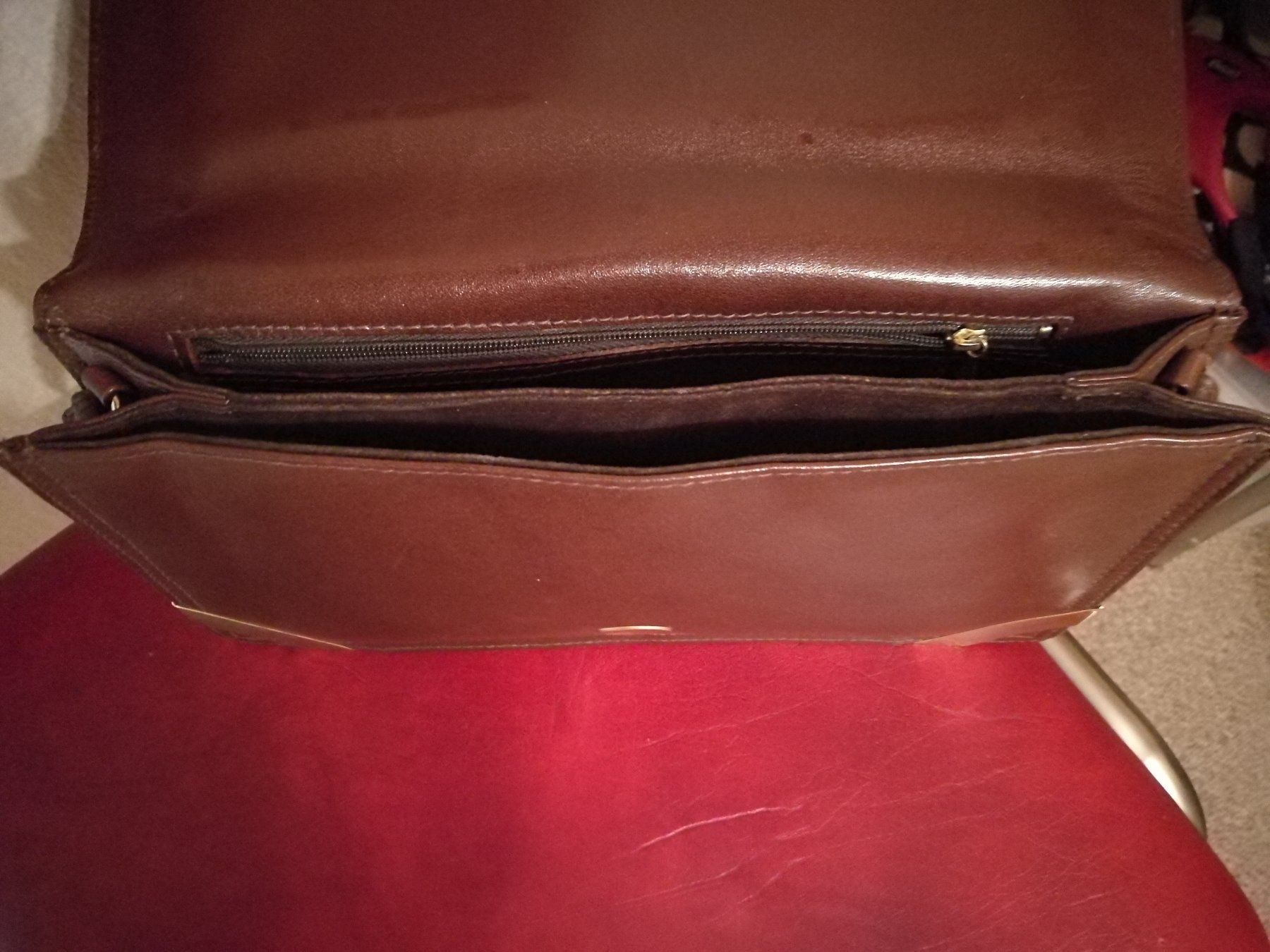 Borse da donna: Handtasche oder Clutch Leder braun – Usato da Horn venduto da sonjamenzi 3