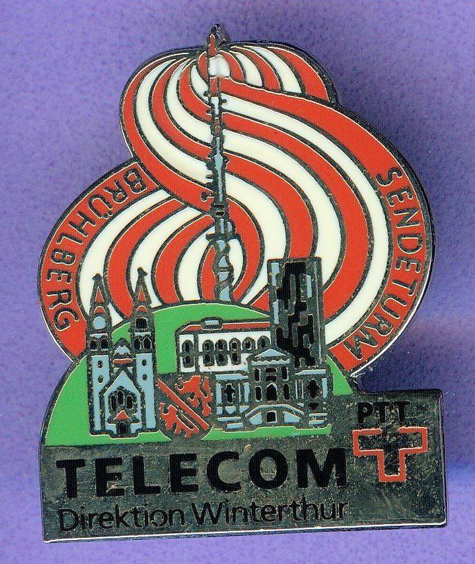 Placchette & Badge: PTT  TELECOM  Sendeturm Brühlberg Winterthur – Usato da Winterthur venduto da Sammleroase