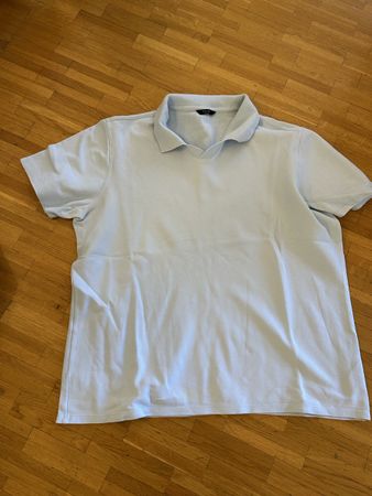 Massimo Dutti, polo coton, bleu ciel, taille Xl