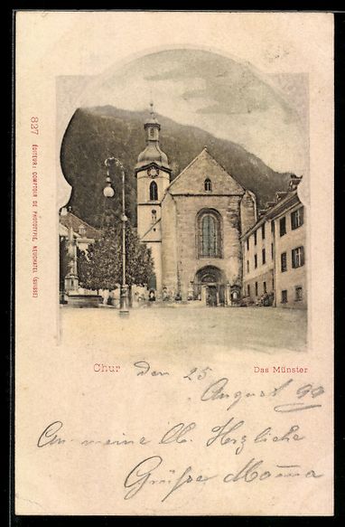 Ansichtskarten: AK Chur, Das Münster – Gebraucht aus Berlin von bartko-reher