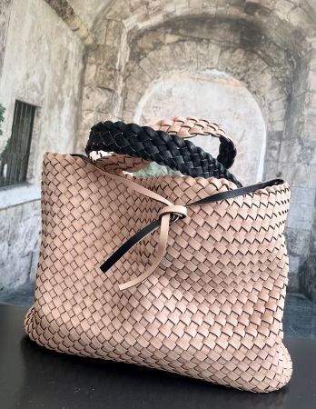 Tasche INFERNO ITALIA rosa-schwarz "reversible"