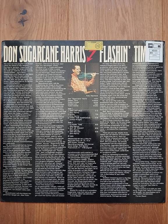 Schallplatten: Don Sugarcane Harris "Flashin' Time" – Gebraucht aus Biel/Bienne von sli_679k 1