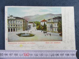 SOLOTHURN 1913 KANTONALBANK AMTSHAUSPLATZ AMTHAUS SO AK