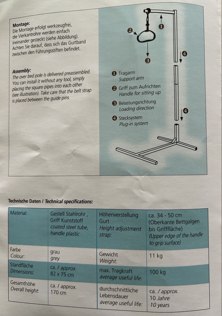 Attrezzature mediche: Bettaufrichter  – Usato da Hünenberg See venduto da Fichten 4