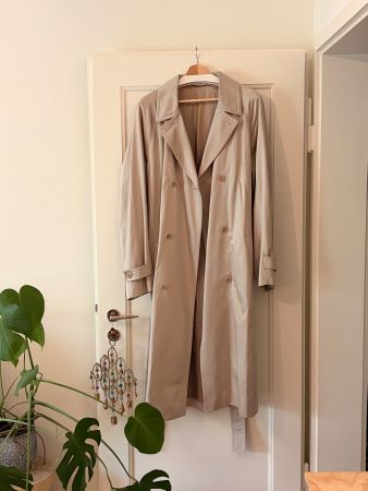 COS Herren Satin Trenchcoat Beige EUR 50