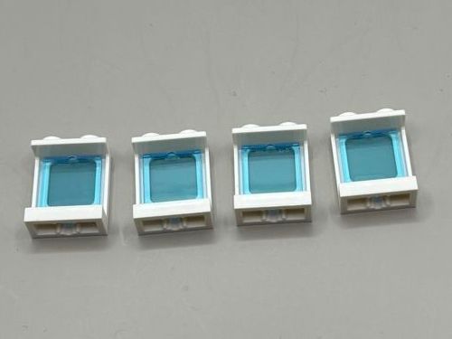 Lego Kit di costruzioni: 4x Lego Flugzeug Fenster NEU – Nuovo (secondo la descrizione) da Lengnau AG venduto da Chefe43 1