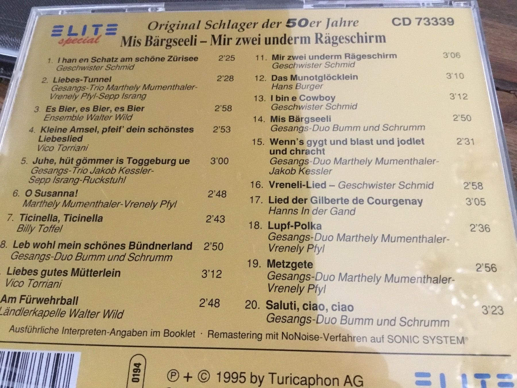 CDs: Schlager der 50er Jahre CD "Mis Bärgseeli" – Gebraucht aus Thierachern von sweden08 1