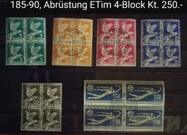 1932, Abrüstungskonferenz ETim 4-Block mit Gummi Kt. 250.-++