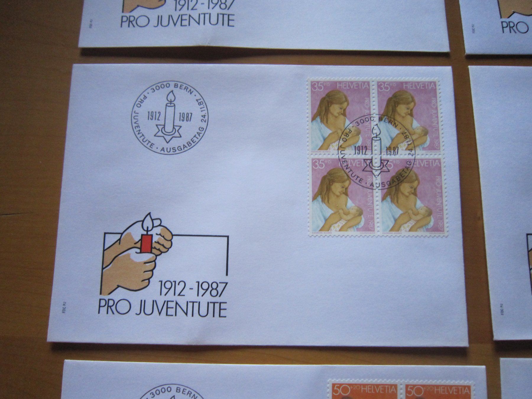 Tutti i francobolli: PJ 1987 FDC Serie ud 4er – Usato da Gordola venduto da Polentaefung 3