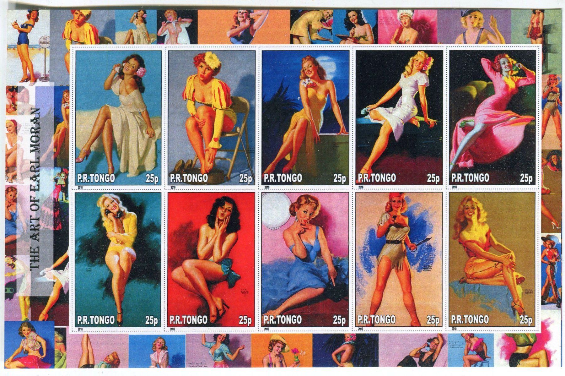 Alle Briefmarken: Block "Pin-up". Tongo – Neu und originalverpackt aus Basel von Butsch5