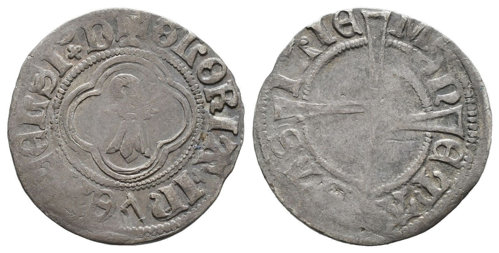Tutti le monete: Basel Doppelvierer 15.Jh. 2-54a  /3284 – Usato da Trimbach venduto da Solothurn1