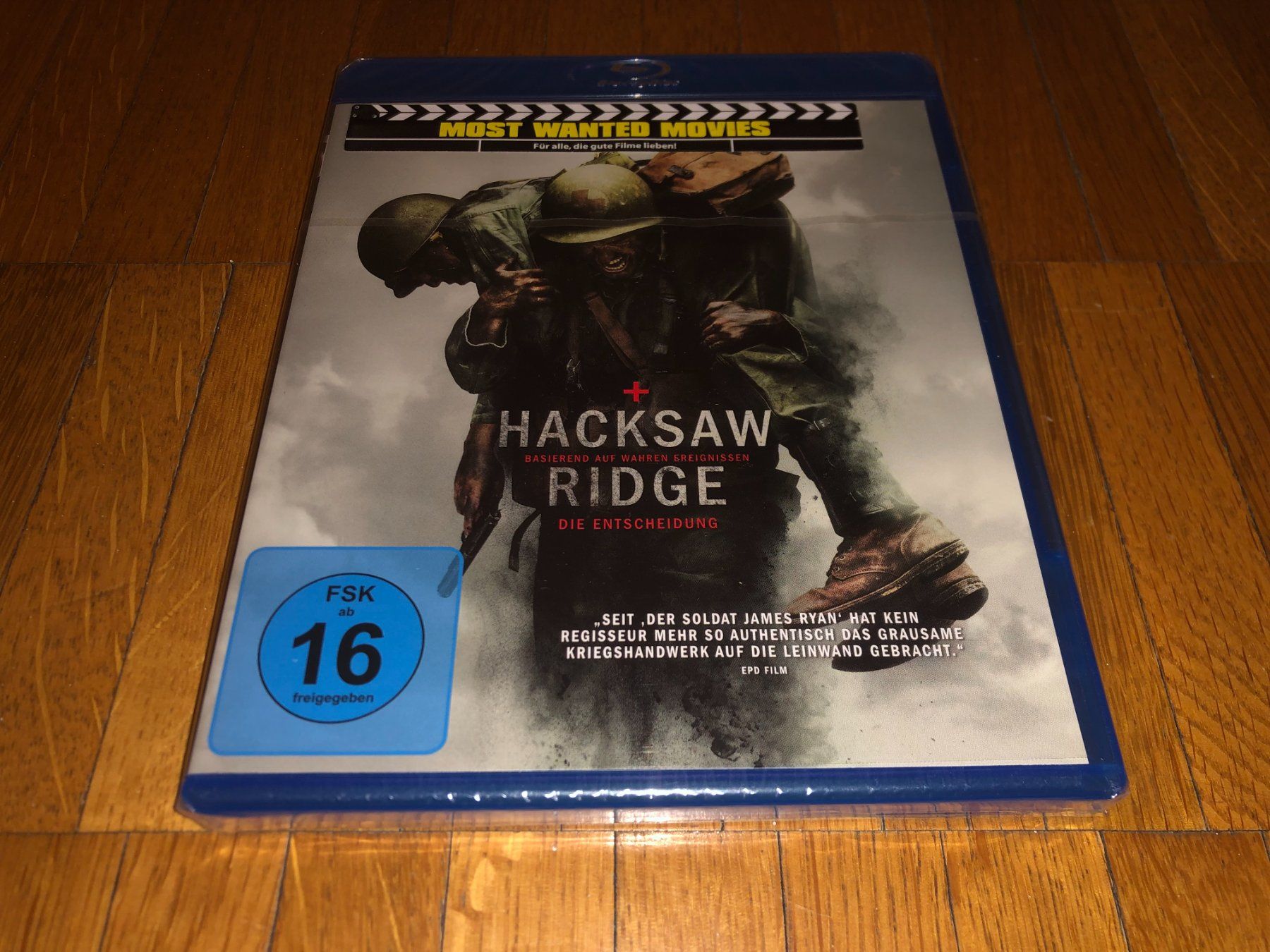 Tutti i DVDs: Hacksaw Ridge - BLU-RAY - UNCUT – Nuovo e nell'imballaggio originale da Basel venduto da havsok