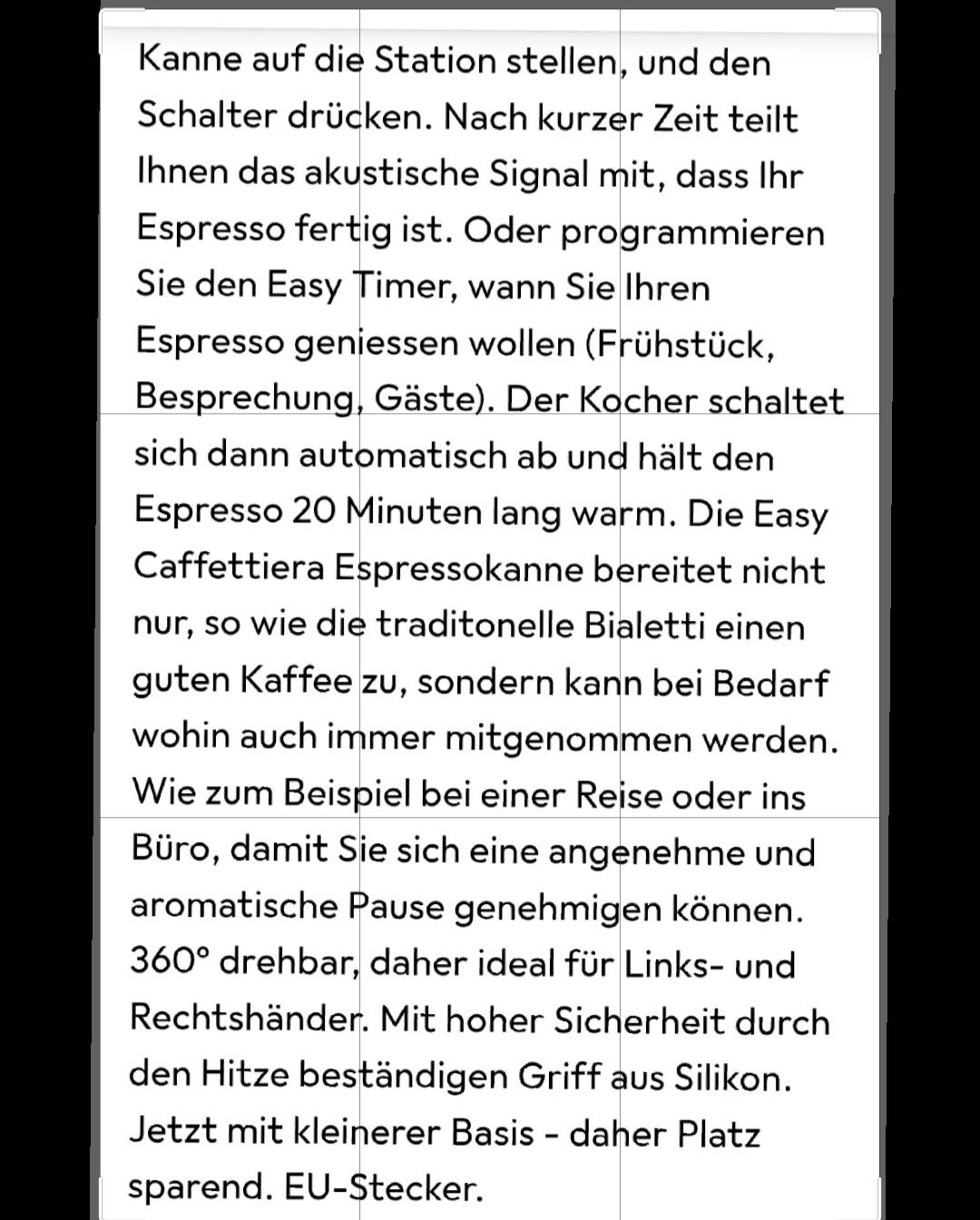 Bialetti Kaffeemaschinen & Espressomaschinen: Bialetti easy Timer 6 Tassen – Gebraucht aus Wittenbach von 125133 1