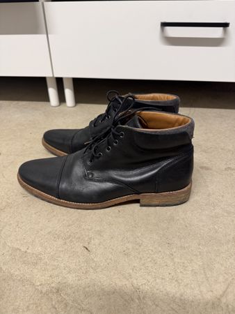 Elegante Herren Lederstiefel Navyboot Grösse 44