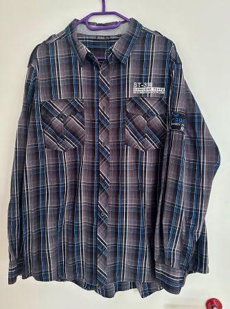 Kariertes Hemd, langarm, von Infinity man, Grösse 47/48, 3XL