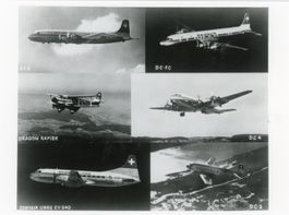 Schweiz  CH -   6 Flugzeuge  DC 2, DC 4, DC 6, Dragon Rapide