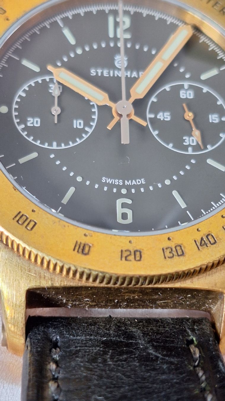 Steinhart Uhren: Steinhart Marine Officer Bronze Chronograph – Gebraucht aus Burgdorf von Max681 4