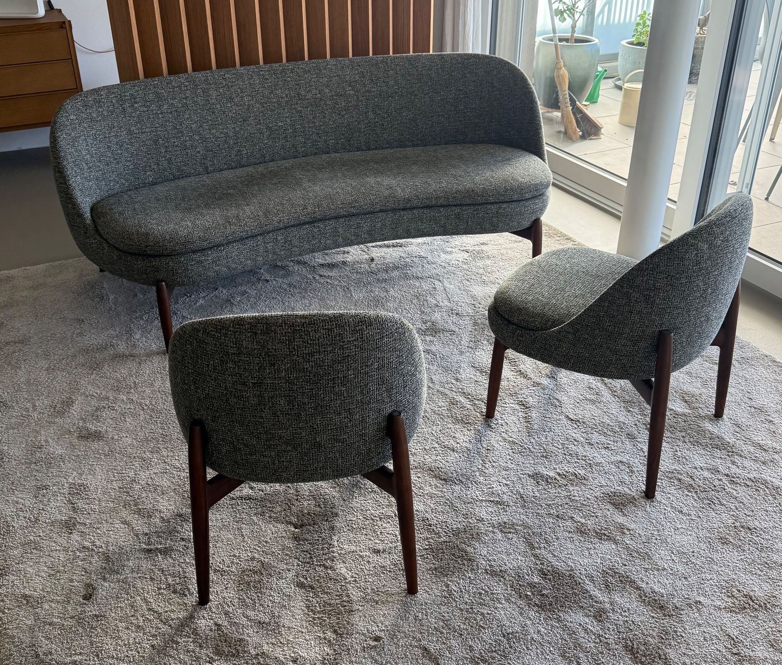 Minotti Divani: Sofa mit zwei Sesseln. Minotti Sendai. – Usato da Gattikon venduto da finebooks 1