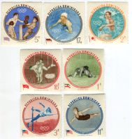 Briefmarken "Olympische Spiele". Dominikanische Republik
