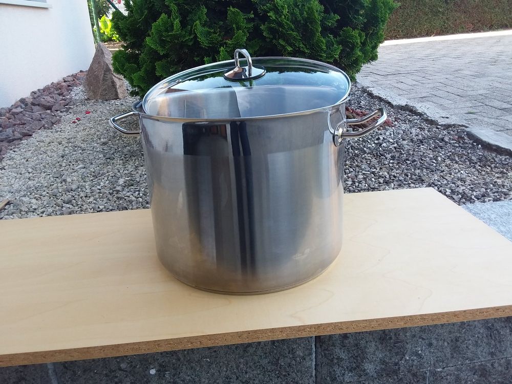 Grosser Kochtopf, Gulaschtopf mit Deckel, D 30cm, 16 Liter Kaufen auf