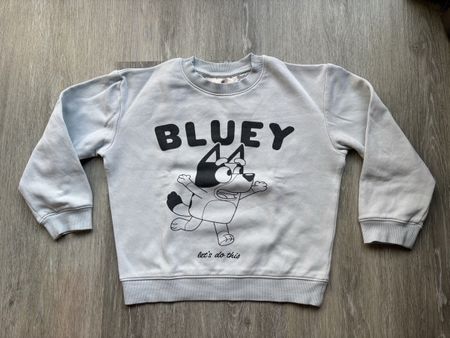 BLUEY Pullover hellblau, H&M, Gr. 110/116