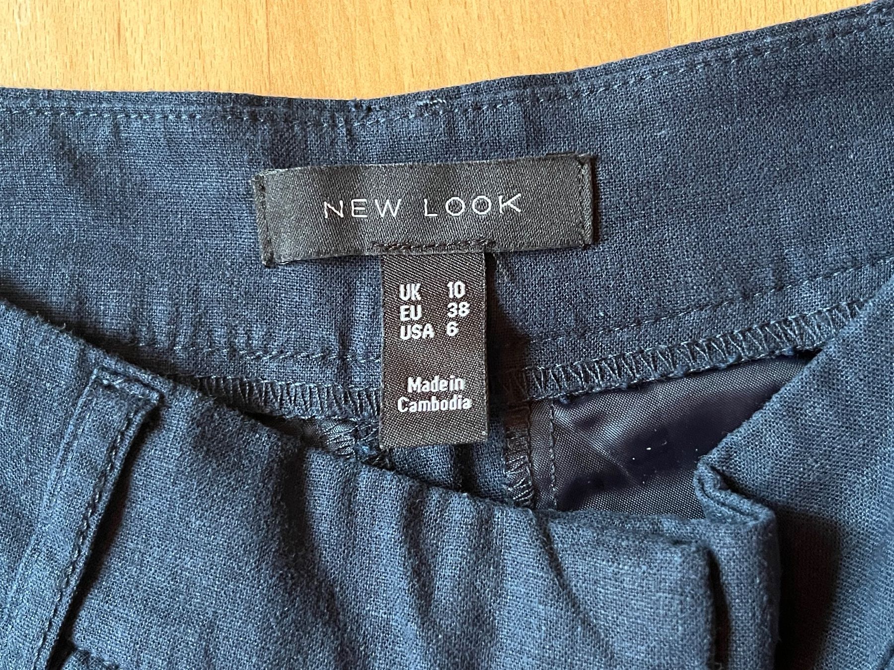 New Look Pantaloni: Leinenhose dunkelblau von New Look – Usato da Baar venduto da Lebowski11 2