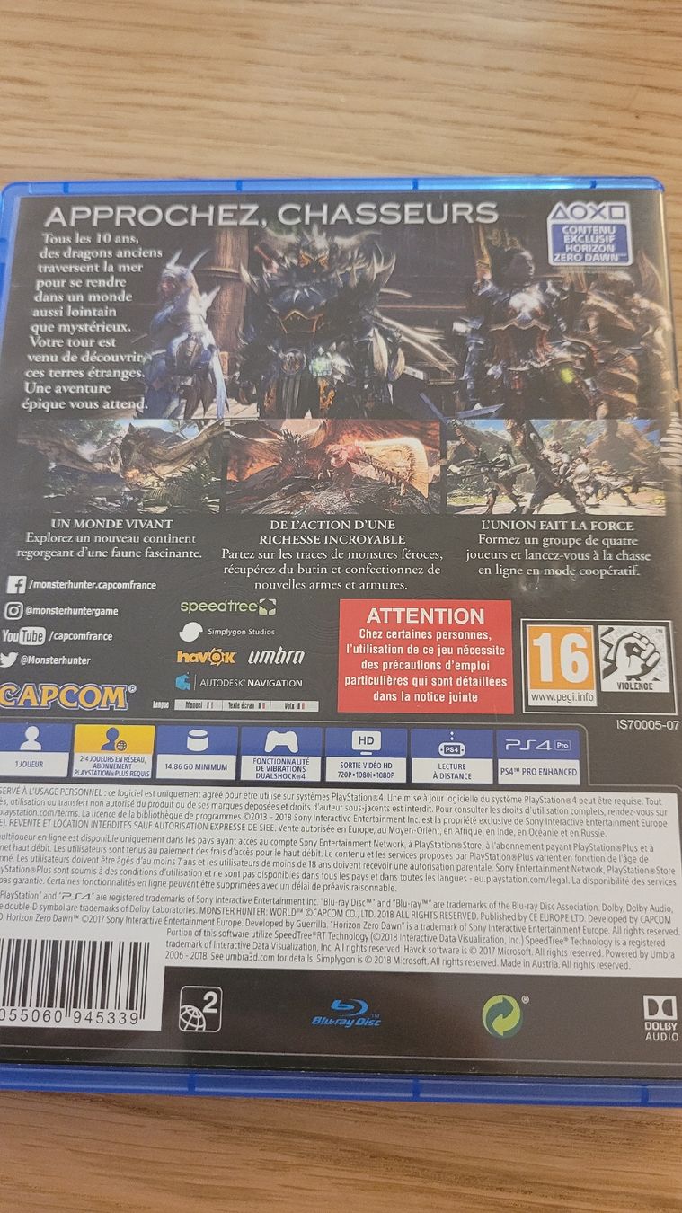 Capcom Giochi: Monster Hunter World - PS4 – Usato da Morges venduto da ric_sh6k 2