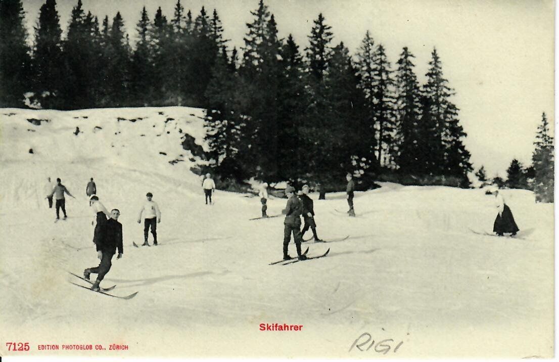 Cartoline postali: Skifahrer - Rigi ? – Usato da Hochdorf venduto da Ziegel-16