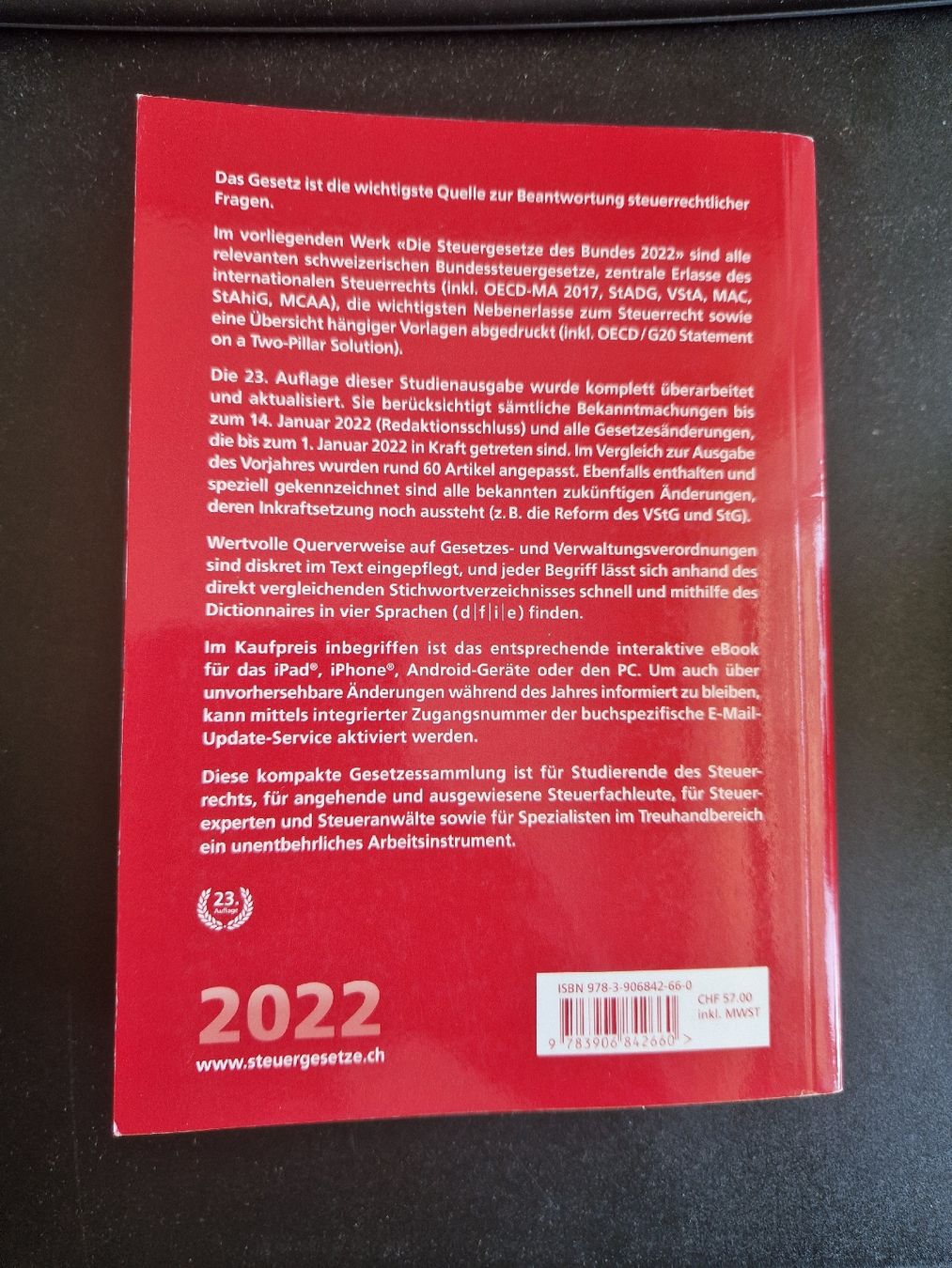 Libri: Die Steuergesetze des Bundes – Usato da Zürich venduto da Salesmaker 1