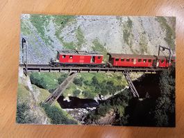 Postkarte FO Furka Oberalp Bahn Zahnradlokomotive HGe 4/4 37
