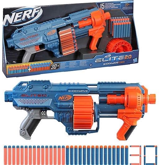 Nerf Giocattoli: Hasbro Nerf Elite 2.0 Shockwave RD-15 – Nuovo (secondo la descrizione) da Basel venduto da Seifehuesli