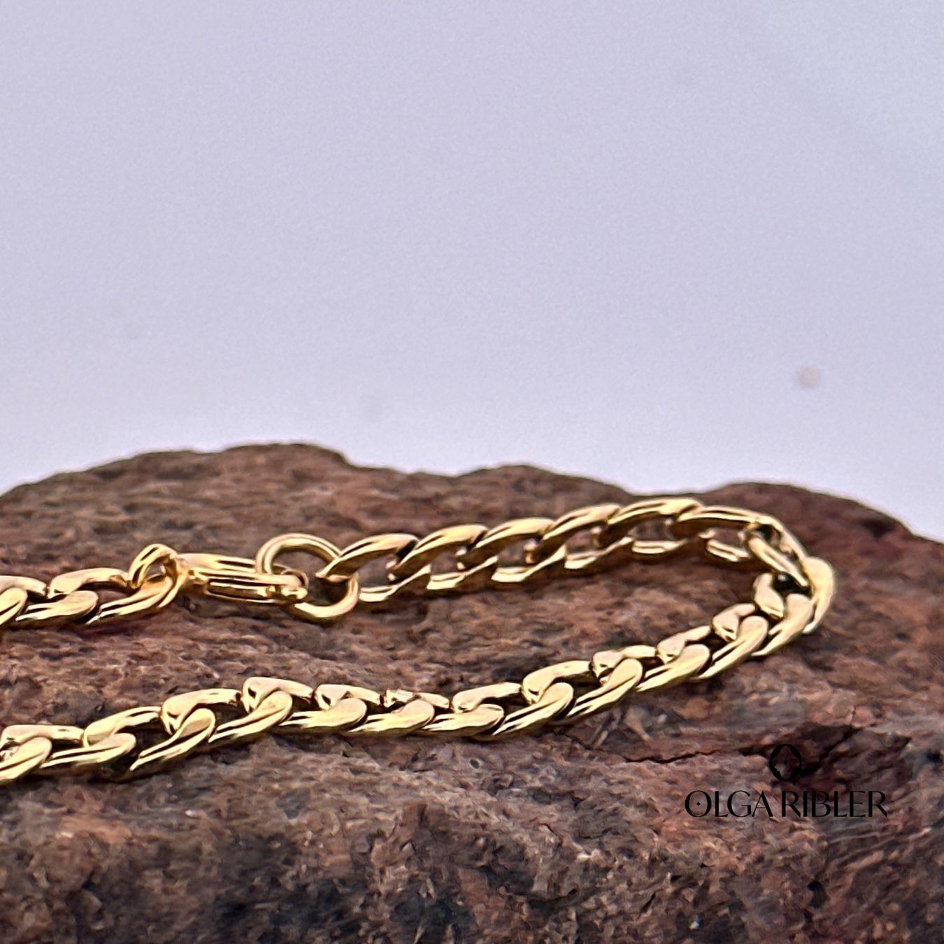 Olga Ribler Bracciali & Braccialetti: Edelstahl Armband, vergoldet – Nuovo (secondo la descrizione) da Luzern venduto da MonikaS03 3